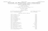 ISSN 0973– 9874 J.Pharm.Chem CODEN:JPCOCM Journal of ...