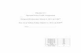 Physics 111 Optional Extra Credit Assignment