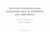 Technical feasibility study: Supported reach of 100Mbit/s ...