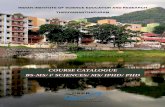 COURSE CATALOGUE BS-MS/ i2 SCIENCES/ MS/ IPHD/ PHD