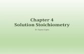 Chapter 4 Solution Stoichiometry