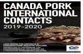 CANADA PORK INTERNATIONAL CONTACTS