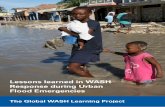 Lessons learned in WASH Response during Urban Flood ...