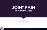 Joint pain in primary care