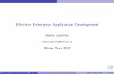 E ective Enterprise Application Development
