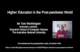Higher Education in the Post-pandemic World