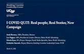 I COVID QUIT: Real people; Real Stories; New Campaign