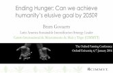 Ending Hunger: Can we achieve humanity’s elusive goal by 2050?