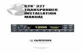 GTXTM 327 TRANSPONDER INSTALLATION MANUAL