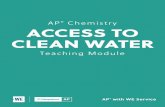 AP® Chemistry ACCESS TO CLEAN WATER Teaching Module