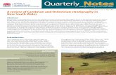 A review of Cambrian and Ordovician stratigraphy in NSW