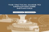 THE TACTICAL GUIDE TO DEPLOYING MBE INITIATIVES