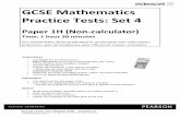GCSE Mathematics Practice Tests: Set 4