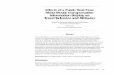 Effects of a Public Real-Time Multi-Modal Transportation ...