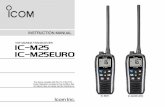 VHF MARINE TRANSCEIVER iM25 iM25EURO