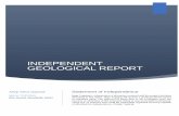 Independent Geological Report