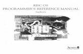 RISC OS PROGRAMMER'S REFERENCE MANUAL