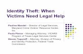 Identity Theft: When Victims Need Legal Help