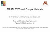 MRAM DTCO and Compact Models - University of Minnesota
