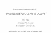 Implementing OCaml in OCaml - Princeton University