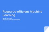 Learning Resource-efficient Machine
