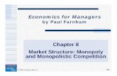 Ch t 8Chapter 8 Market Structure: MonopolyMarket Structure ...