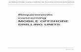 Requirements concerning MOBILE OFFSHORE DRILLING UNITS