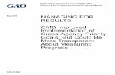 GAO-16-509, Managing for Results: OMB Improved ...