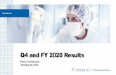 Q4 and FY 2020 Results Media Presentation
