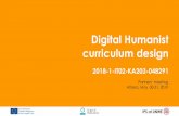 Digital Humanist curriculum design