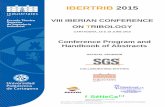 VIII IBERIAN CONFERENCE ON TRIBOLOGY