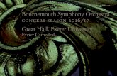 Bournemouth Symphony Orchestra concert season 2016 /17