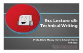 E11 Lecture 18: Technical Writing