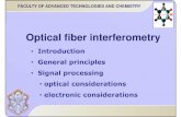 Optical fiber interferometry
