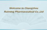 Welcome to Changzhou Ruiming Pharmaceutical Co.,Ltd