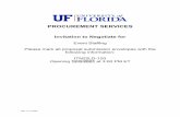 University of Florida ITN - procurement.ufl.edu