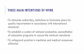 THREE MAIN INTENTIONS OF WFME