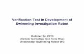 Verification Test in Development of Swimming Investigation ...