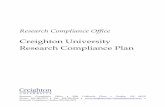 Creighton University Research Compliance Plan