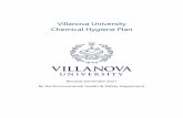 Villanova University Chemical Hygiene Plan