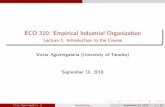 ECO 310: Empirical Industrial Organization