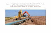APPLICATION FILING REQUIREMENTS NATURAL GAS PIPELINE ...