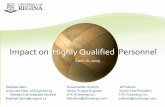 Impact on Highly Qualified Personnel - uregina.ca