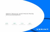 Open Source and Third Party Documentation - Verint