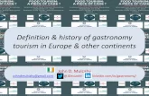 Definition and history of Gastronomy tourism in Europe and ...