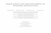 Simulation and Process Design of Biodiesel Production