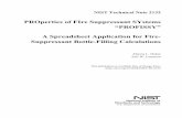 PROperties of FIre Suppressant SYstems “PROFISSY” A ...