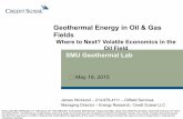 Geothermal Energy in Oil & Gas Fields