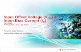 Input Offset Voltage (VOS) & Input Bias Current (IB TIPL ...