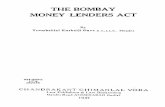 THE BOMBAY MONEY LENDERS ACT